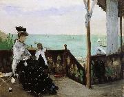 Berthe Morisot Seaside villa oil painting artist